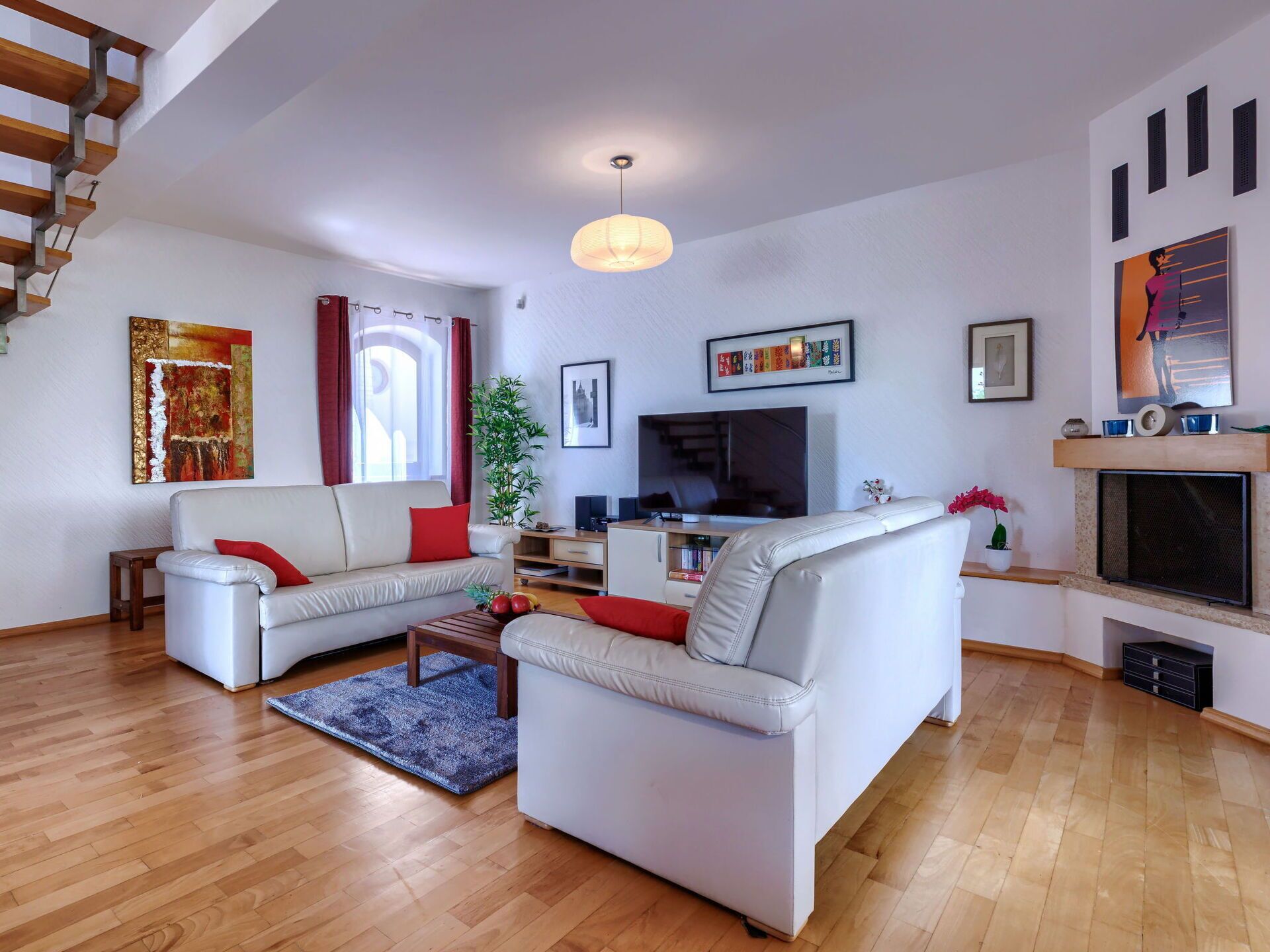 Couch, Picture Frame, Property, Furniture, Comfort, Orange, Lighting, Interior Design, Studio Couch