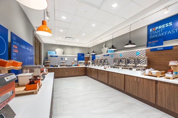 Free daily buffet breakfast