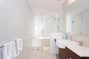 Hair dryer, towels
