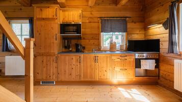 Een magnetron, een oven