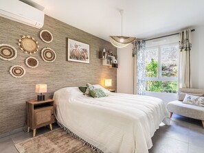 2 chambres, lit parapluie, Wi-Fi gratuit, draps fournis