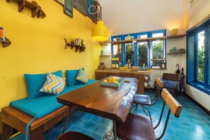 Flat-screen TV, fireplace - Loft House 2BR Seaside An Bang Beach (Da Nang)