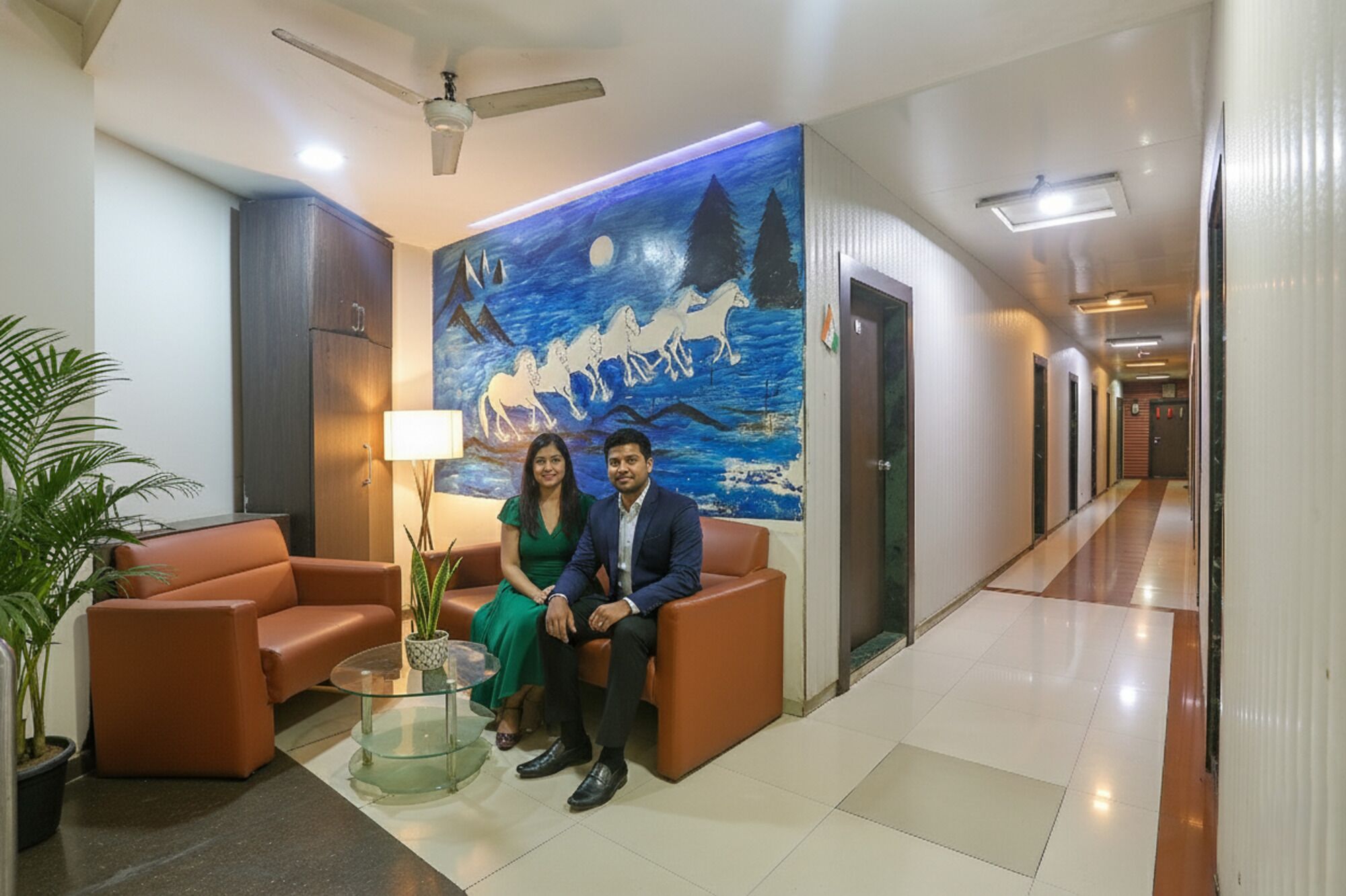 Sala de estar en el lobby