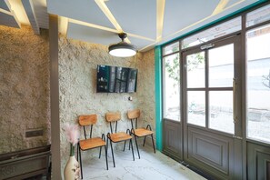 Sitteområde i lobbyen