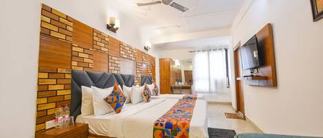 Familiekamer | Lakens van Egyptisch katoen, luxe beddengoed, een kluis op de kamer