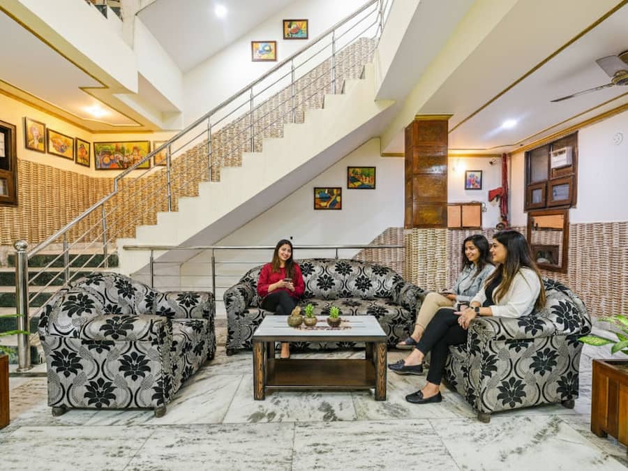 Sitteområde i lobbyen