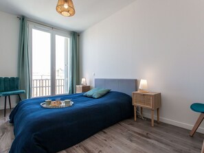 2 bedrooms, travel crib, WiFi, bed sheets - Lovely apartment for 6 guests with WIFI, TV and balcony (Capbreton)