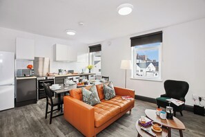 Family Apartment, Partial Sea View | Living area - TYME Suites on Humber (Cleethorpes)