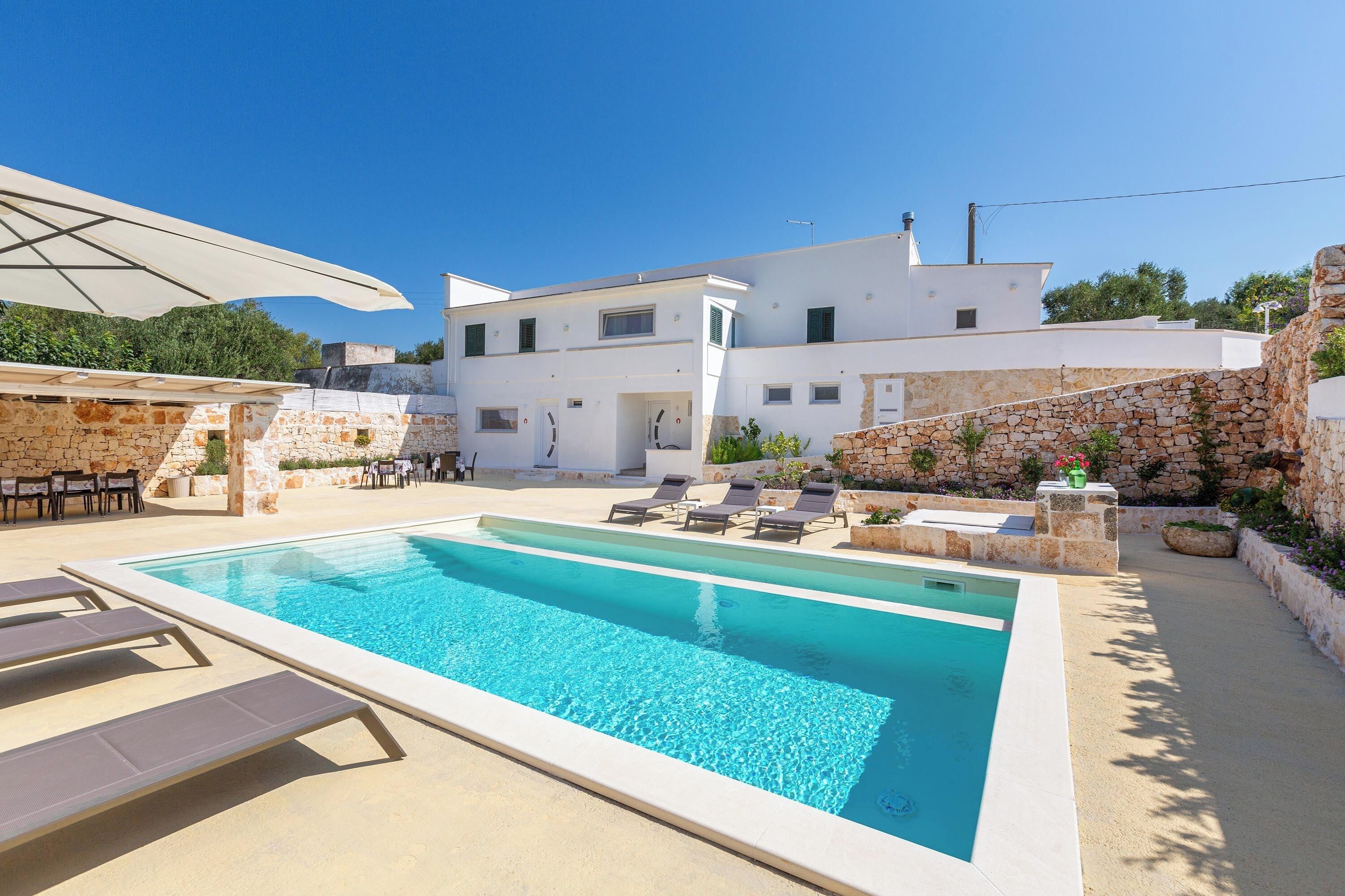 Sæsonbestemt udendørs pool, opvarmet pool