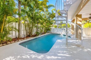 A heated pool