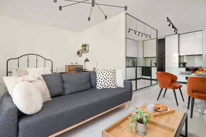 Elegant Studio | Balcony | Workspace