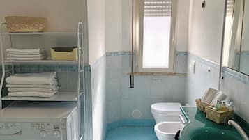 Apartment | Bathroom | Shower, hair dryer, towels, soap
