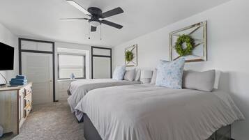 4 slaapkamers, een strijkplank/strijkijzer, wifi, beddengoed