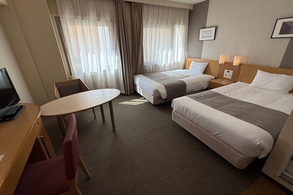Desk, blackout drapes, iron/ironing board (on request), WiFi (free)