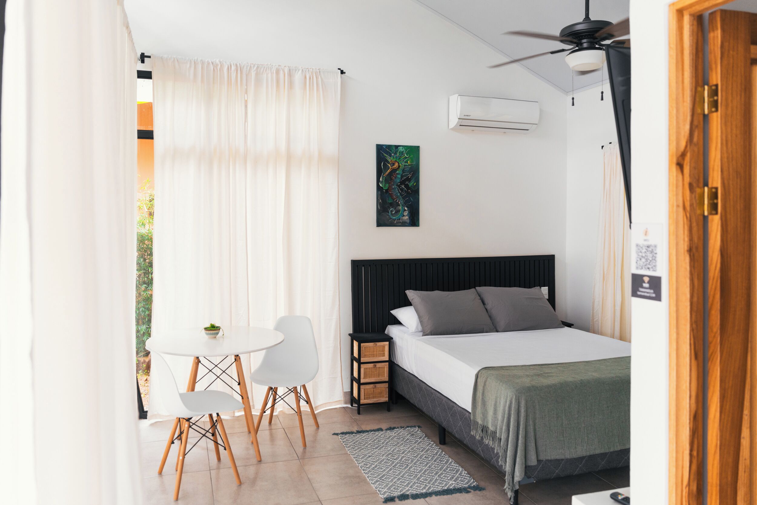 1 camera, Wi-Fi, lenzuola