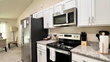 Microwave, oven, stovetop, dishwasher