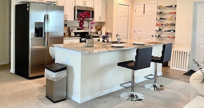 Brand new Lakefront Home with modern kitchen & lake view