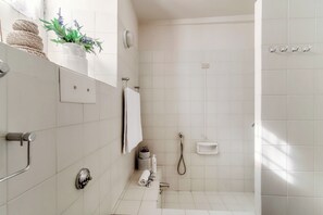 Apartment, Lake View | Bathroom | Separate bathtub and shower, hair dryer, bidet, towels - Villa Vica (Musso)