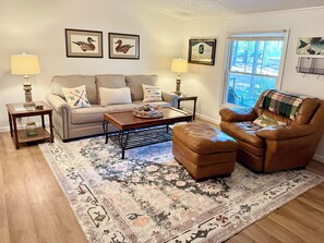 Smart TV, books, stereo