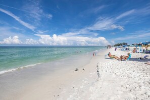 Sun loungers, beach towels