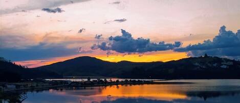 Superior Triple Room, Lanai, Lake View | Terrace/patio