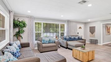 Smart TV, foosball, offices