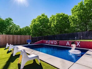 Outdoor pool, a heated pool - Heated Pool/Spa/Golf/Billiard/Shuffleboard Home (Austin)