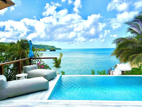 Waterfront Luxury Tented Experience with Saltwater Infinity Pool & Beach - 2 Bed