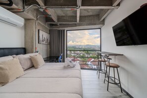 Classic Apartment | Living area | 30-inch TV with cable channels