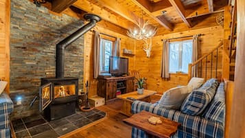 Smart TV, chimenea y videojuegos