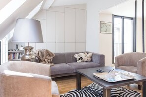 Living area - luxueux appartement proche Roland Garros (Paris)