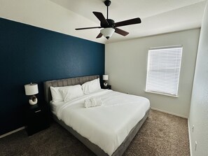 4 bedrooms, iron/ironing board, free WiFi, bed sheets