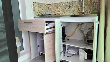 Basic Studio, Lake View | Private kitchenette