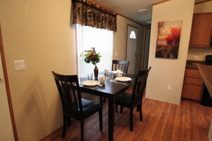 Deluxe House, 2 Bedrooms | Private kitchen | Full-size fridge, microwave, oven, stovetop