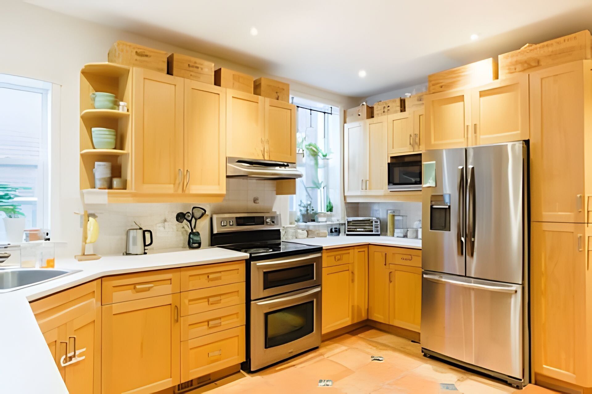 Family Chalet | Private kitchen | Fridge, microwave, cookware/dishes/utensils