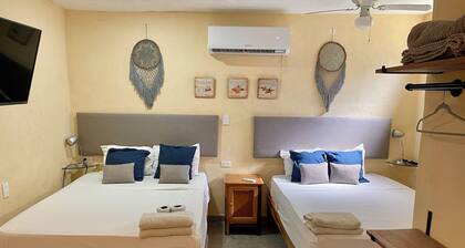 Apartment for 5 with kitchen, A/C, WiFi. Great location in Punta Norte | Isla Mujeres