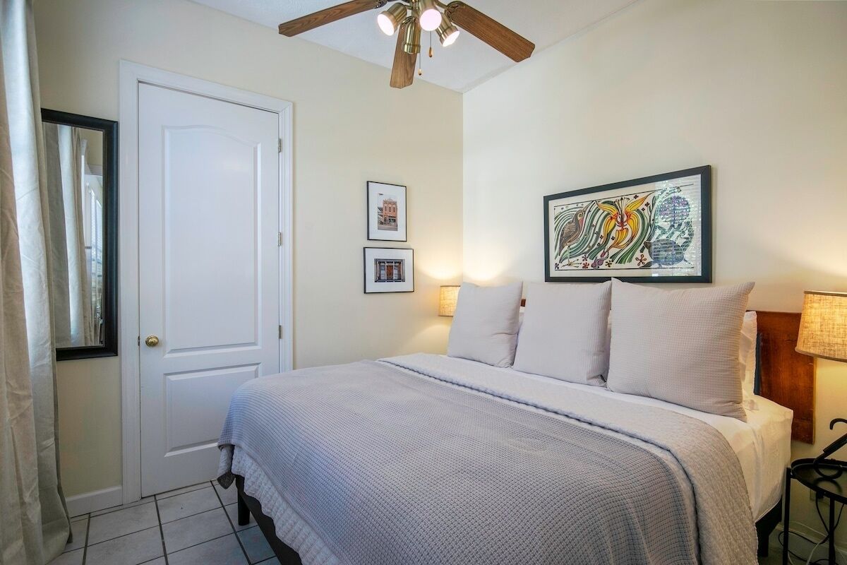 1 bedroom, iron/ironing board, Internet, bed sheets