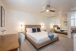 2 chambres, fer et planche à repasser, Wi-Fi, draps fournis