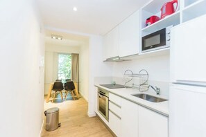 Microwave, oven, coffee/tea maker, toaster