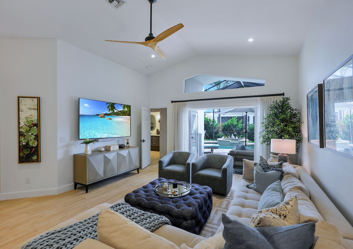 Photo 3 of 10% Off Weekly Naples Lux Home Private Heated POOL + Spa, Near Vanderbilt Beach