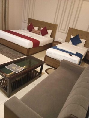 Comfort Studio, Balcony, City View | In-room safe, desk, laptop workspace, iron/ironing board