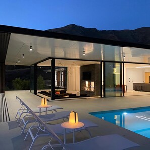 Una piscina riscaldata