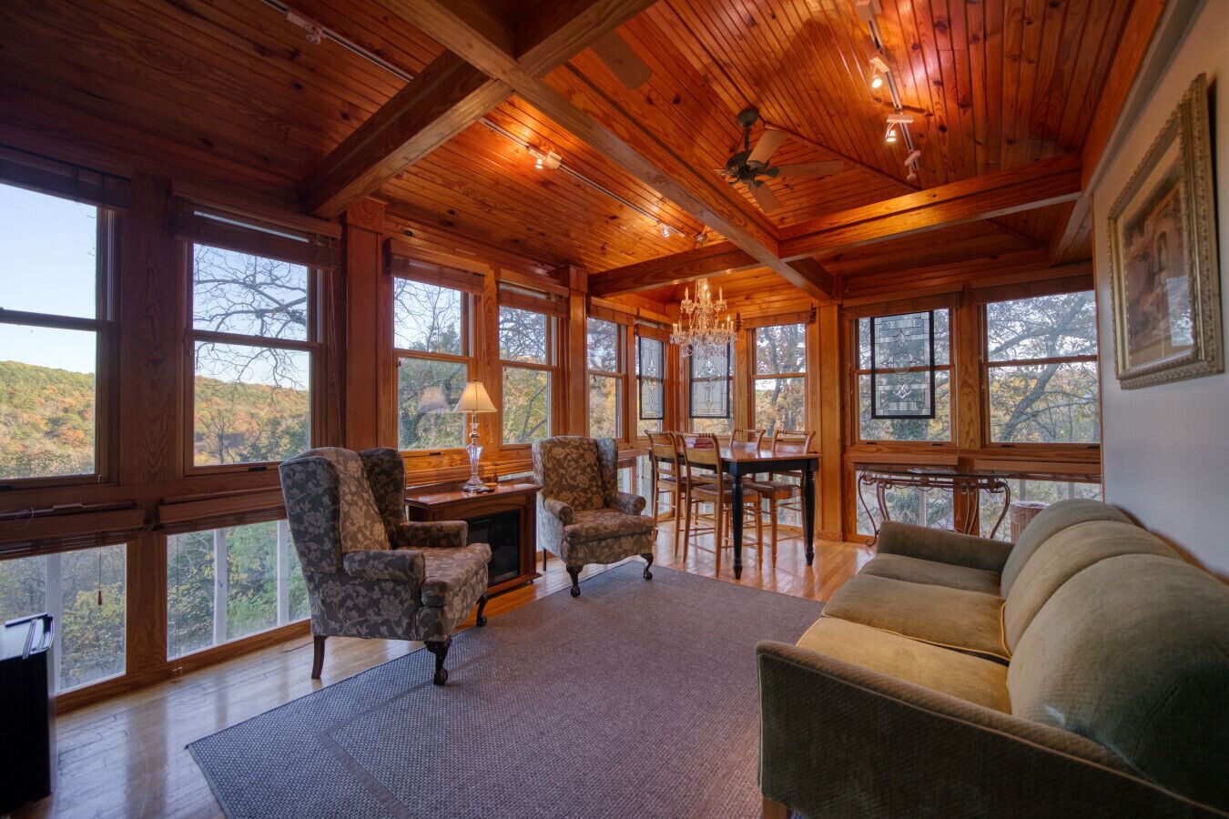 TV connectée, cheminée