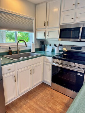 Fridge, microwave, oven, stovetop - Cozy Lakefront Holiday Getaway! Festive & Peaceful w/ Stunning Lake Views! (Falls of Rough)