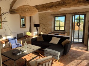 Living area - Charming *** house with vineyard view  (Mozé-sur-Louet)