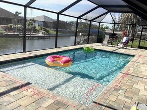 Pool - Coral Vista-New Beautiful 3 Bedroom with Pool Canal (Cape Coral)
