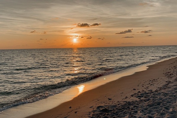 Chaises longues, serviettes de plage
