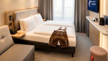 Chambre Standard, 1 grand lit et 1 canapé-lit | Literie hypoallergénique, bureau
