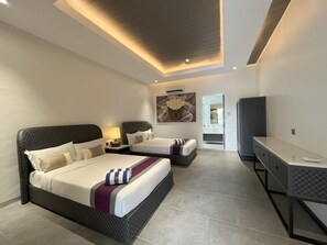 Villa Luxury, 4 camere da letto | Minibar, letti aggiuntivi (a pagamento), Wi-Fi gratuito, lenzuola