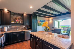 Condo, Multiple Beds, Patio, Ocean View (16B) | Private kitchen | Coffee/tea maker - Puamana 16B (Princeville)